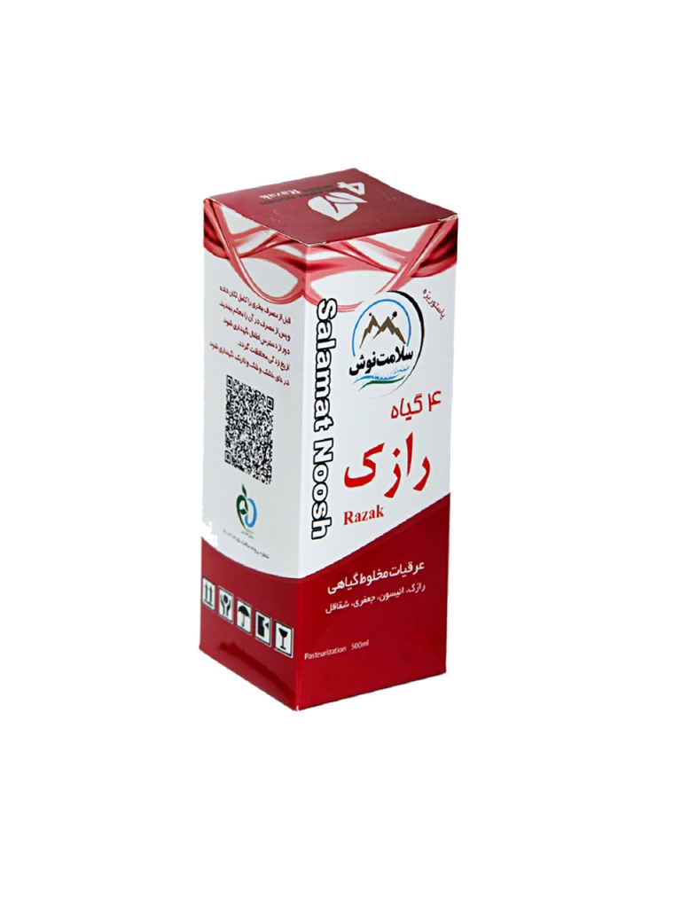 سلامت نوش 4 گیاه رازک (قاعده آور) 500 cc