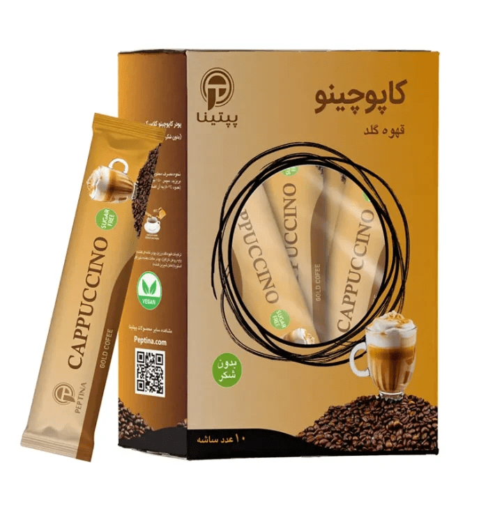 کاپوچینو قهوه گلد کلاسیک تک ساشه پپتینا 10 گرم